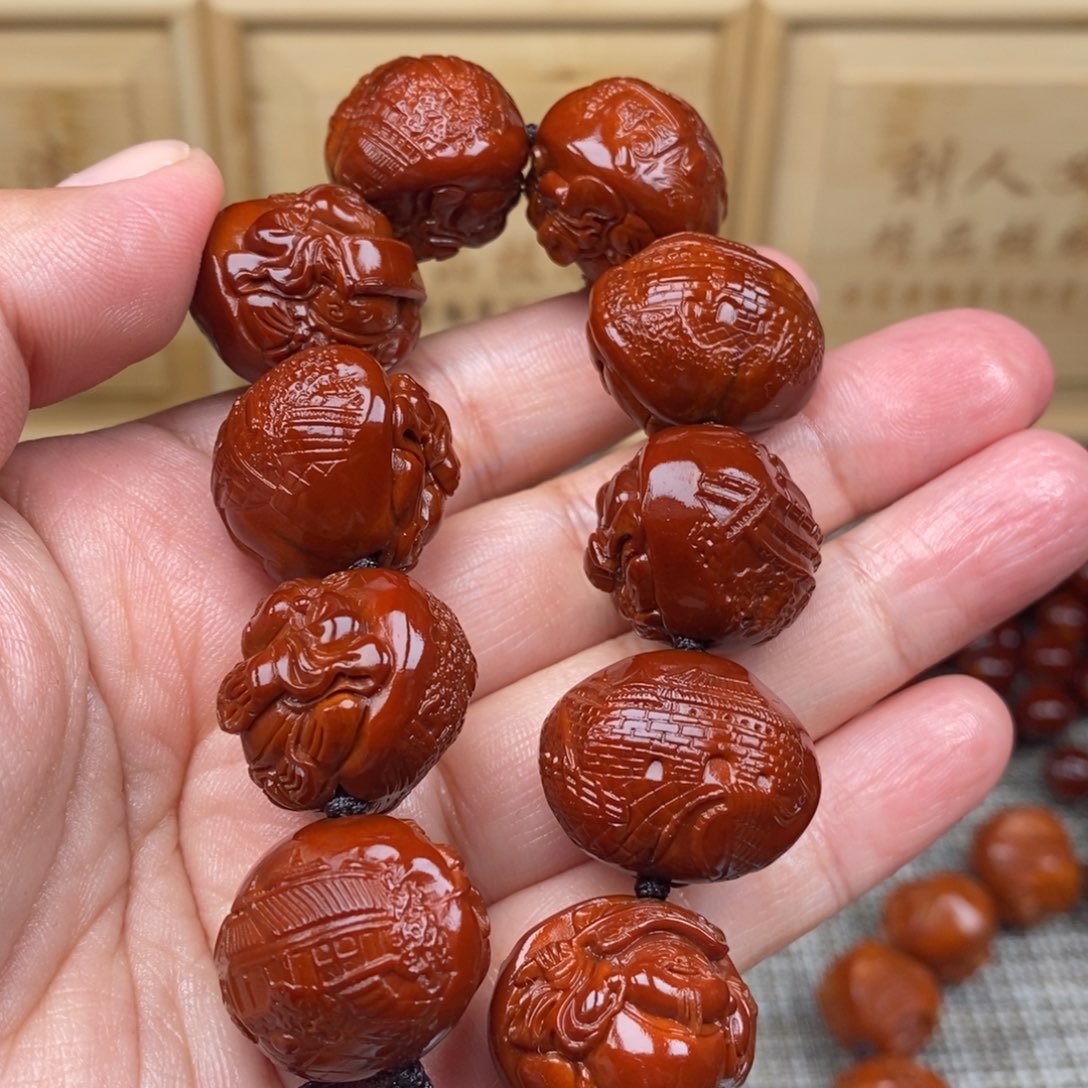 *****橄榄核吊坠财神23