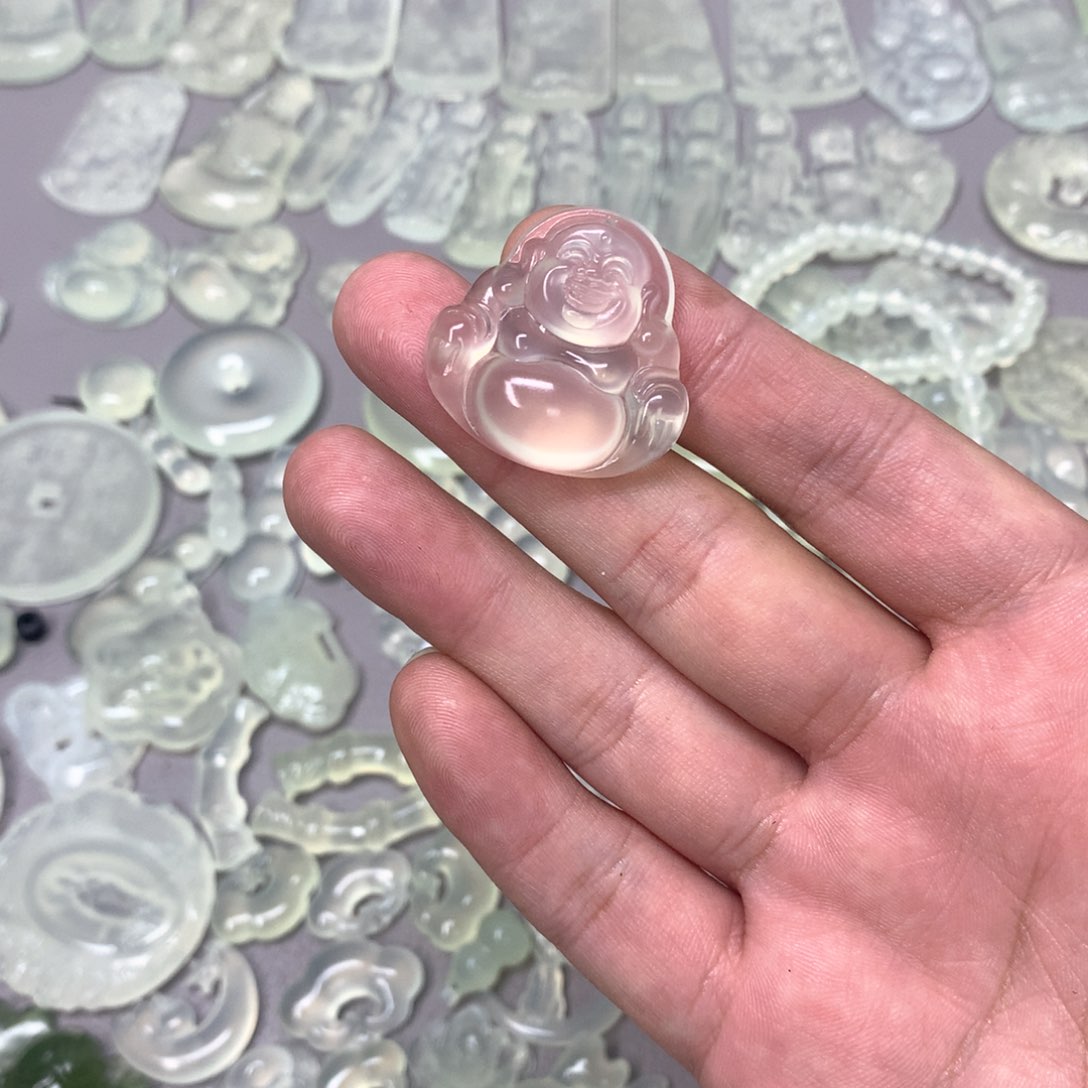 蛇纹石玉颈饰未镶嵌星**⭐
