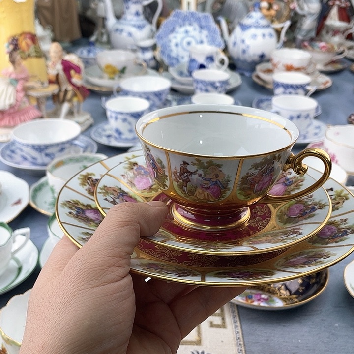 海外瓷器中古欧瓷小房子