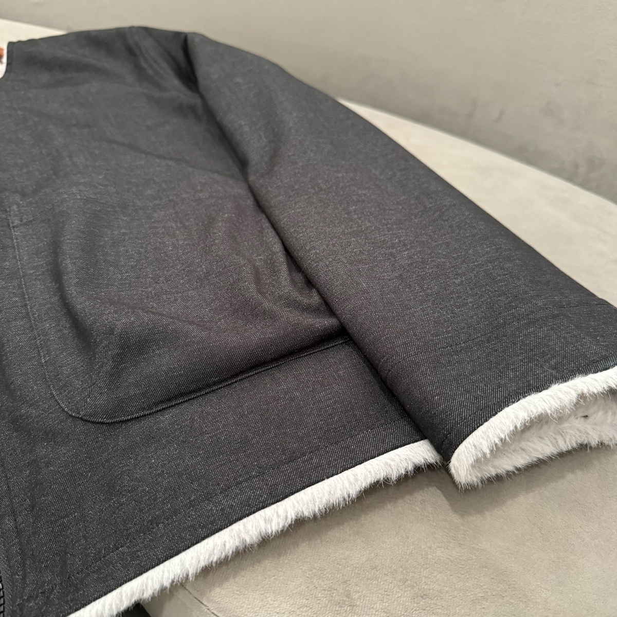 时尚工装大口袋加绒座山雕圆领夹克冬季男士日常休闲通勤保暖外套