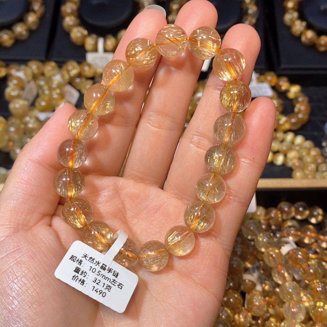 水晶手链未镶嵌?**手链10.5mm