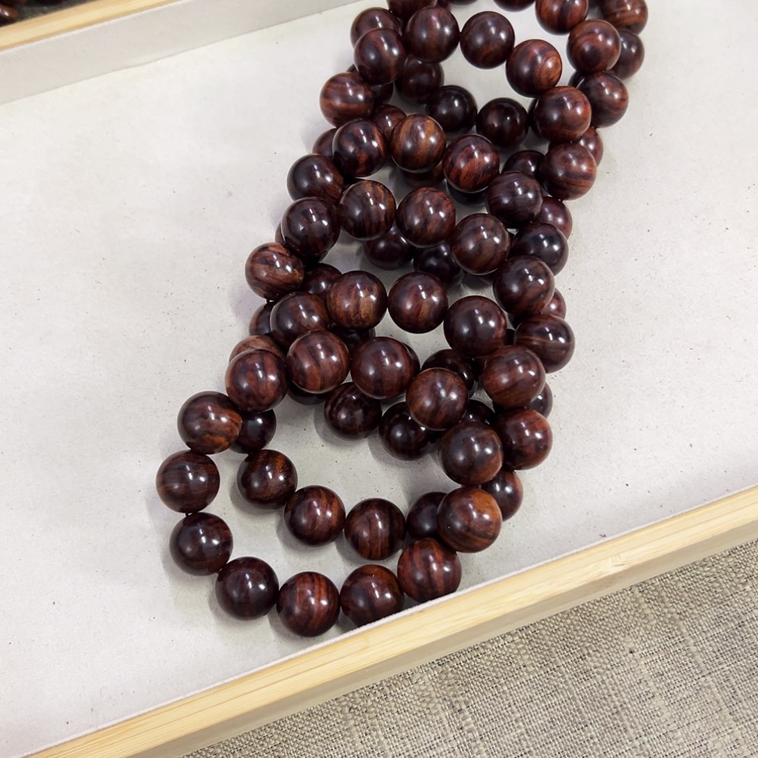 手串/手链黄花梨/降香黄檀18mm圆珠山料