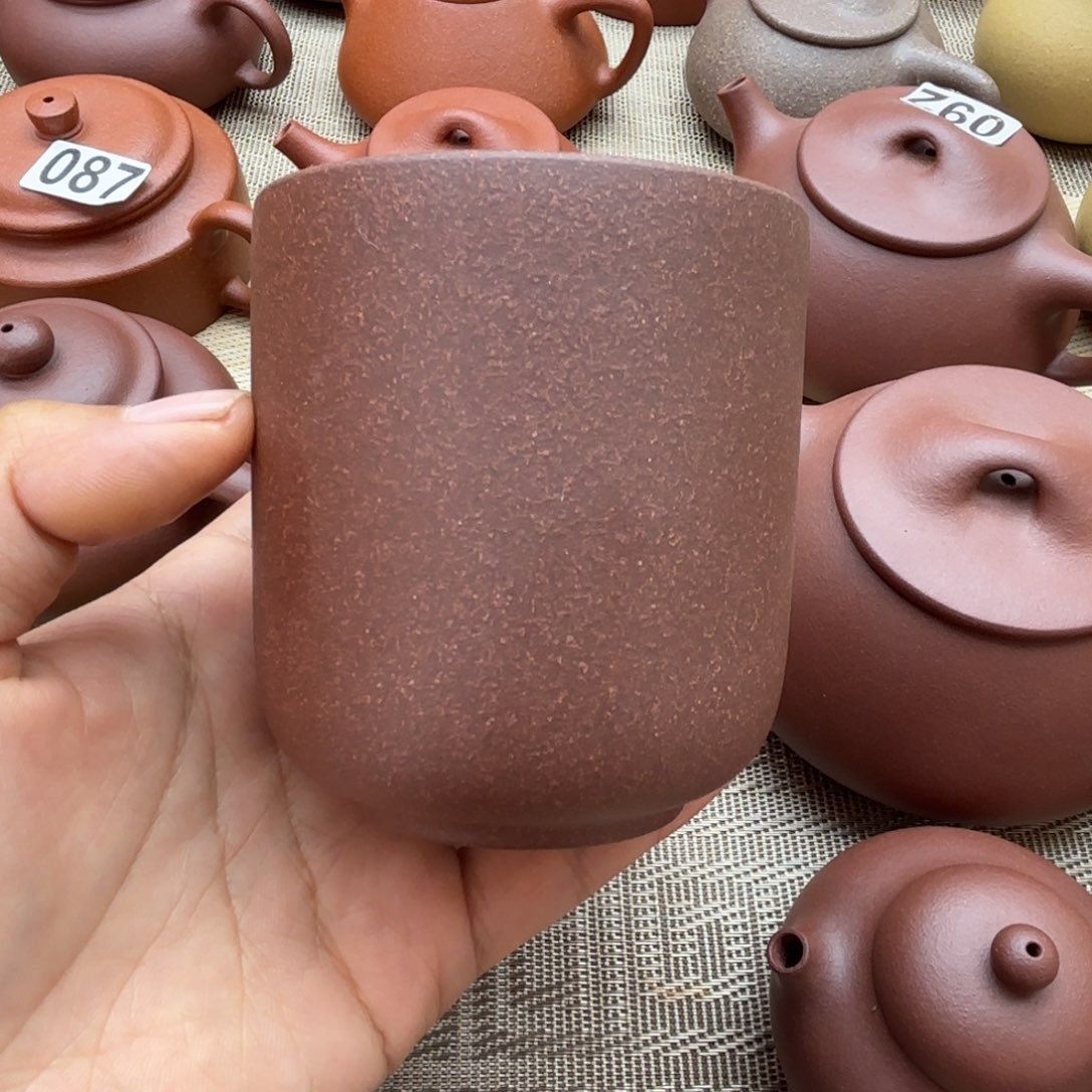 @***N紫砂茶壶紫泥杯子