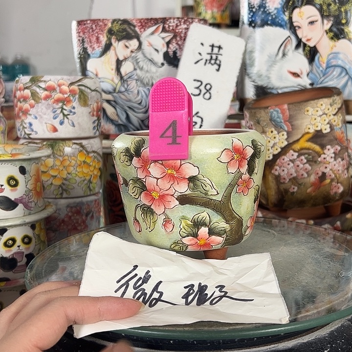 景德镇手绘花盆性价比超高