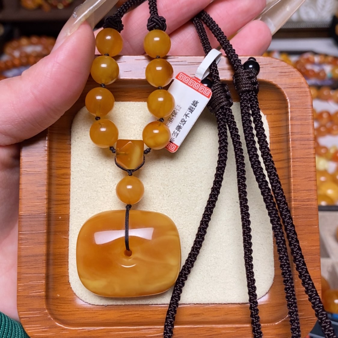 【闪购商品】蜜蜡颈饰未镶嵌项链