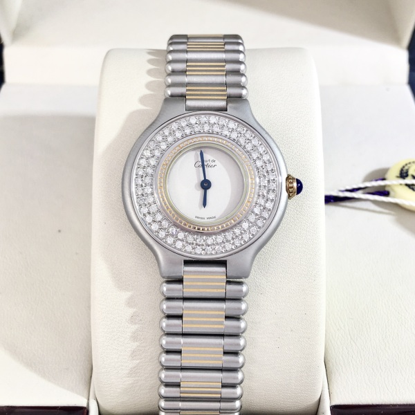 卡地亚/石英表/95新/表径28/C13637919279/250223SS0030