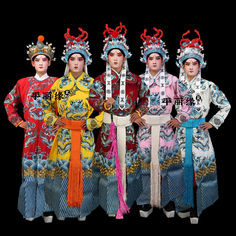 戏曲龙箭衣京剧龙剑衣古装舞台演出服戏装武生龙剑袖花脸小生武将