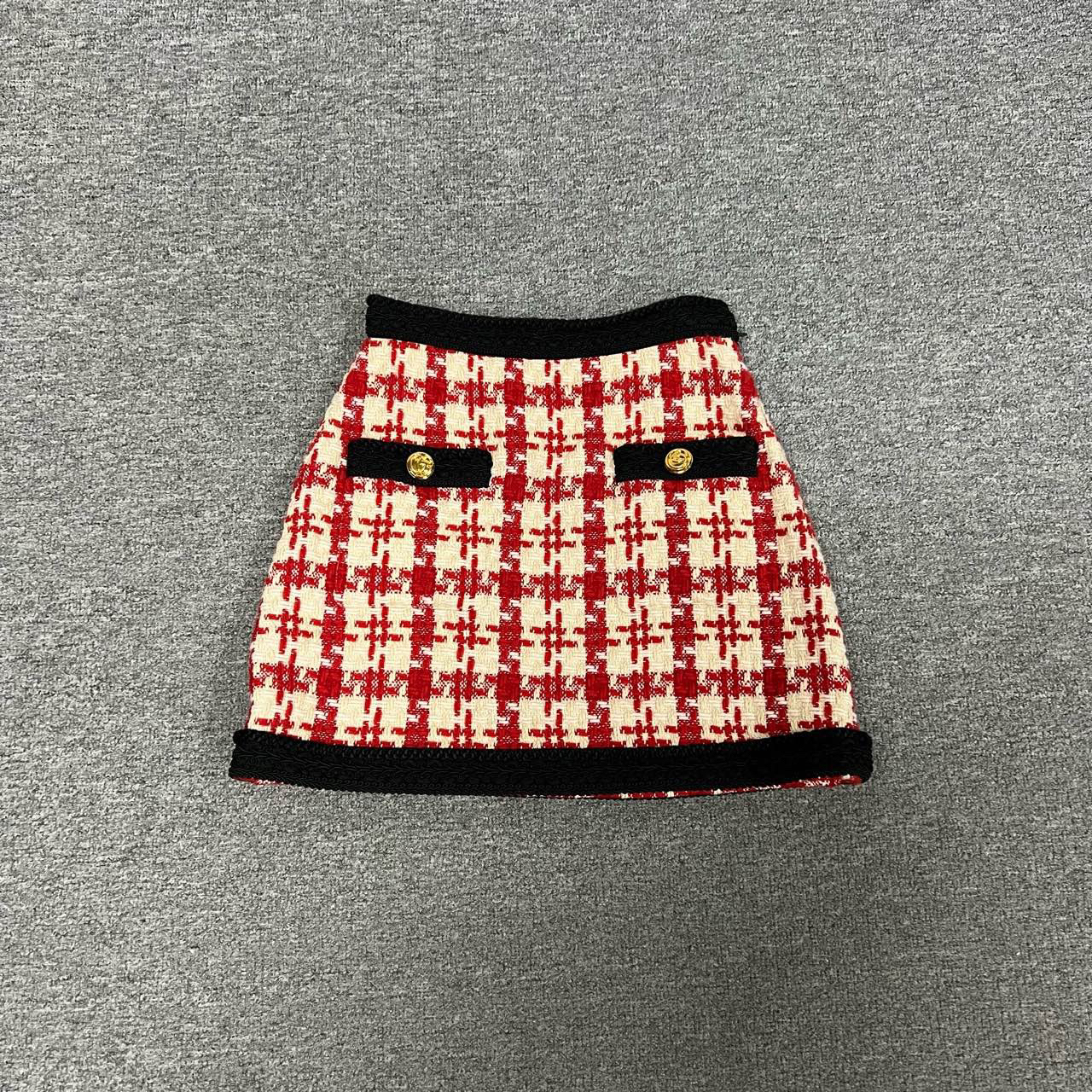 99新 AMIPARIS/AMI Gucci 古驰 小香风 金扣 短裙 99新 38码