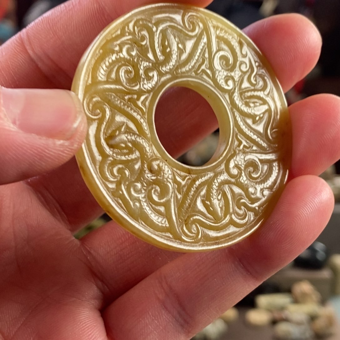 和田玉挂件未镶嵌朱*申