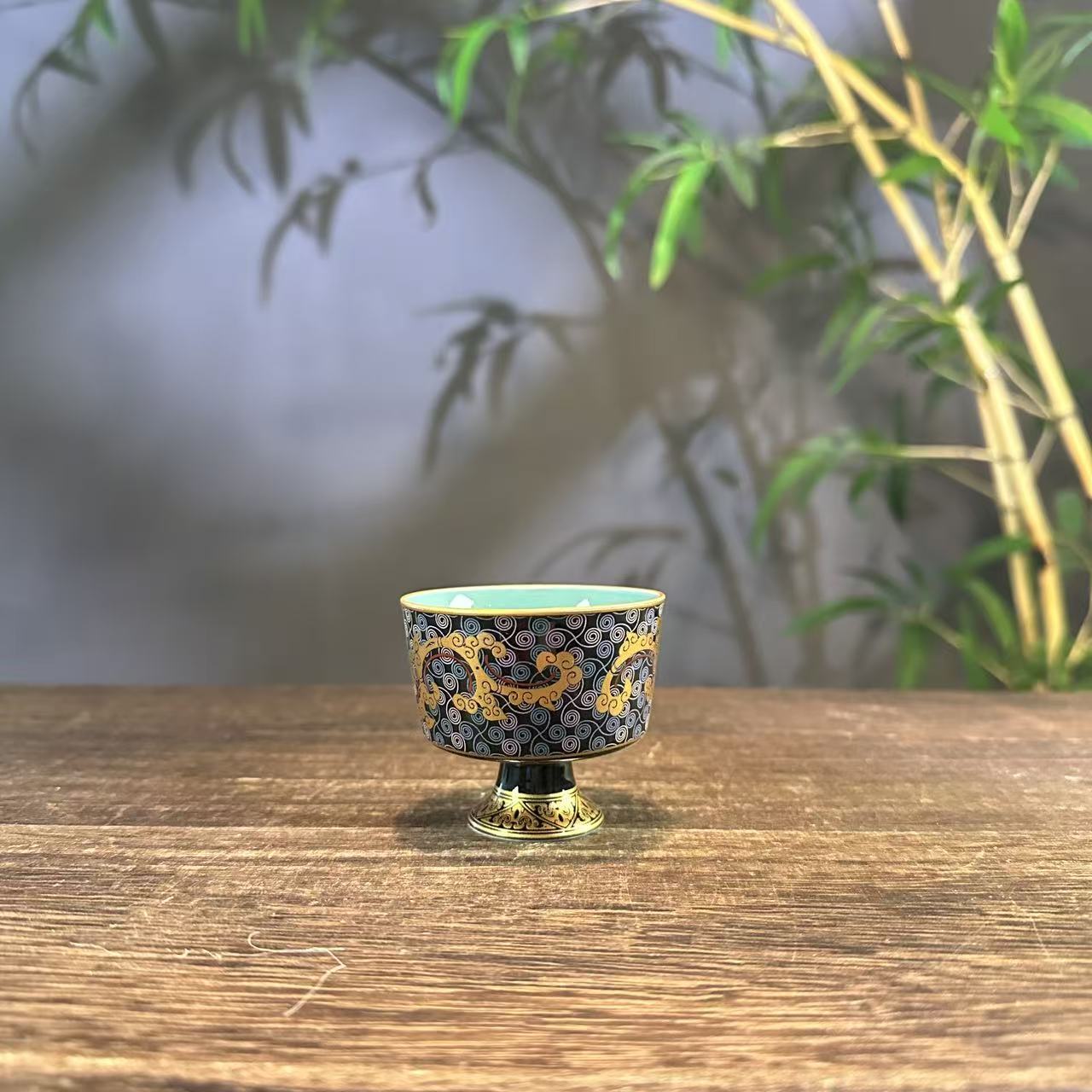 螭龙高脚杯茶杯 DC-3258