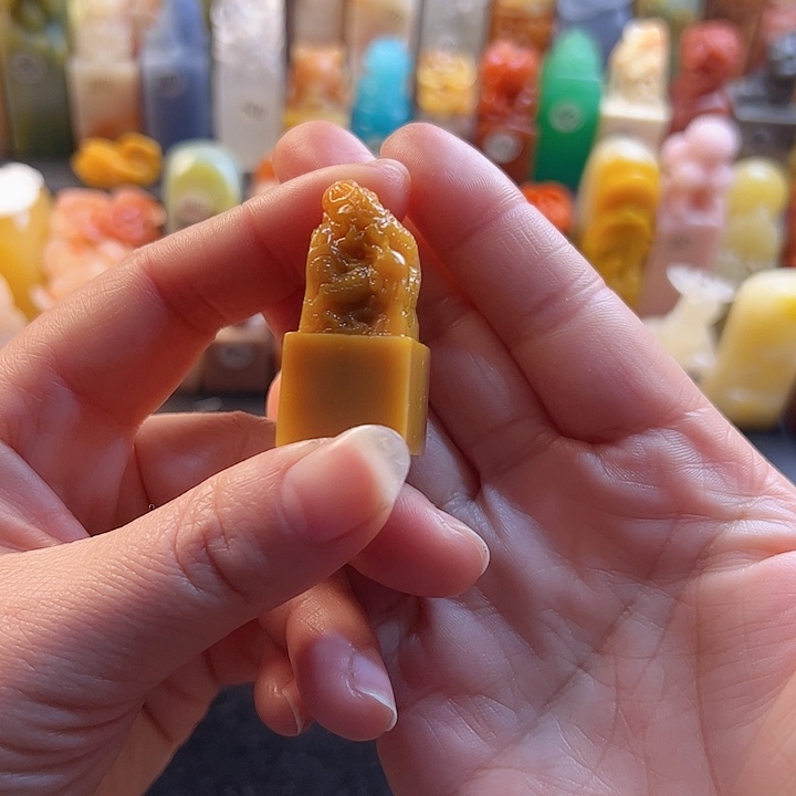 老挝石印石手工定制1.8厘米，龙，包刻字