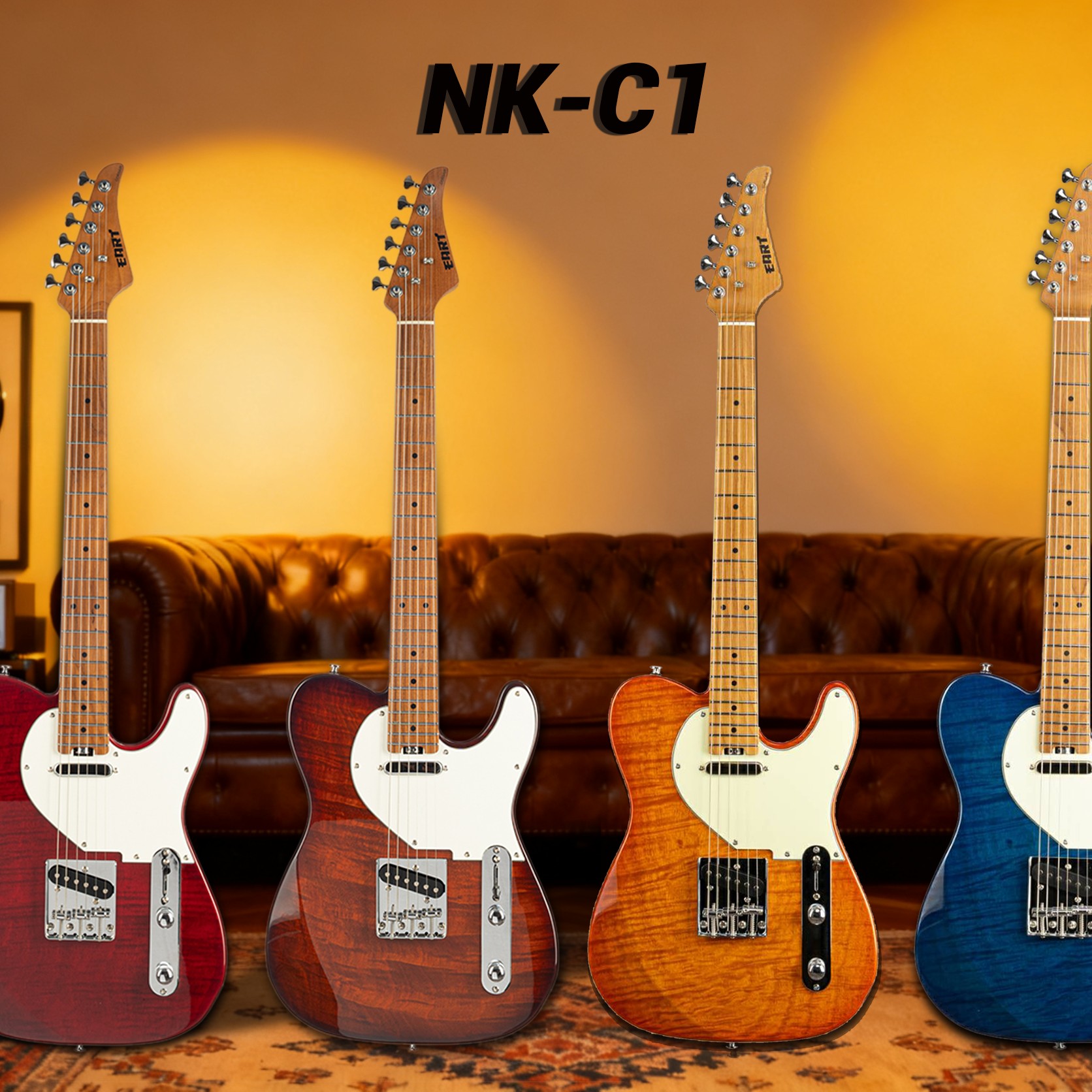 EART雅特NKC1复古现代流行金属摇滚TL乡村布鲁斯tele进阶电吉他