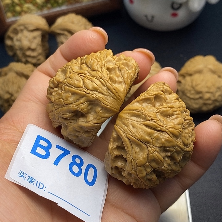 文玩核桃把件官帽聚宝盆4.7