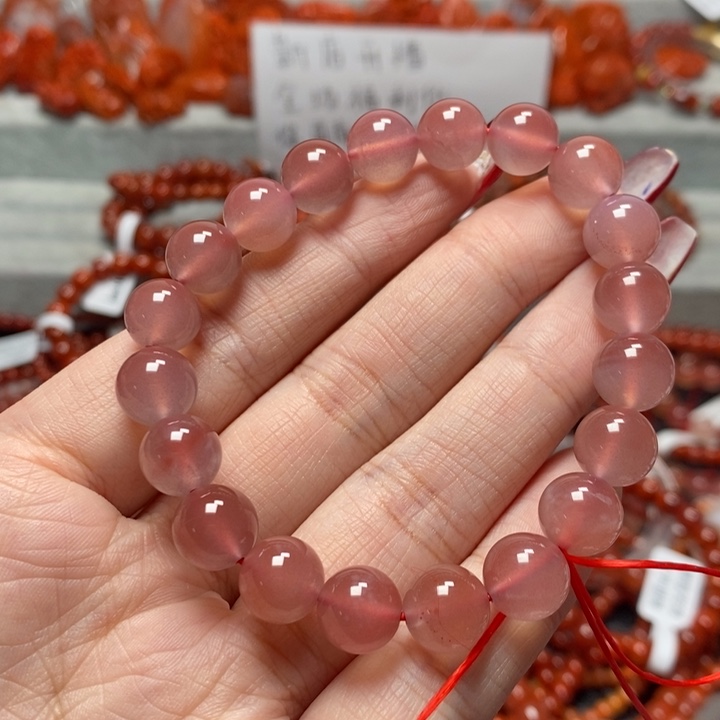 南红玛瑙手链未镶嵌