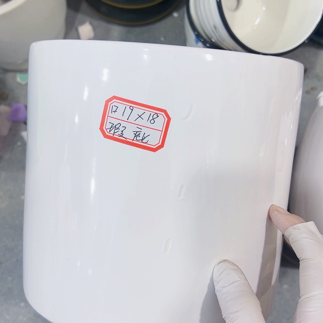 有孔外贸尾单陶瓷花盆凑单10米包邮