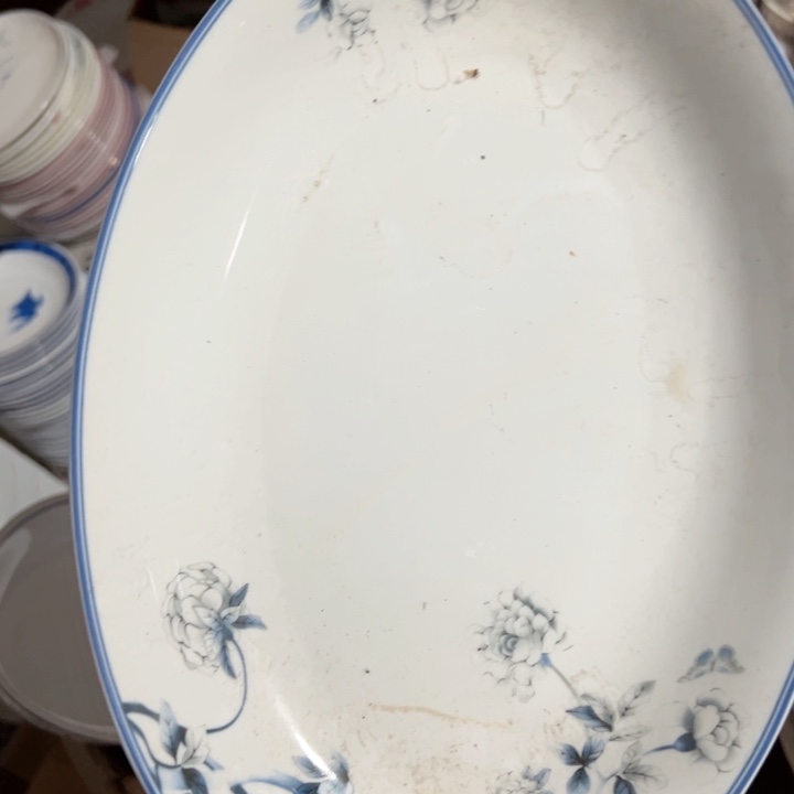 盘十二寸木棉花深鱼盘