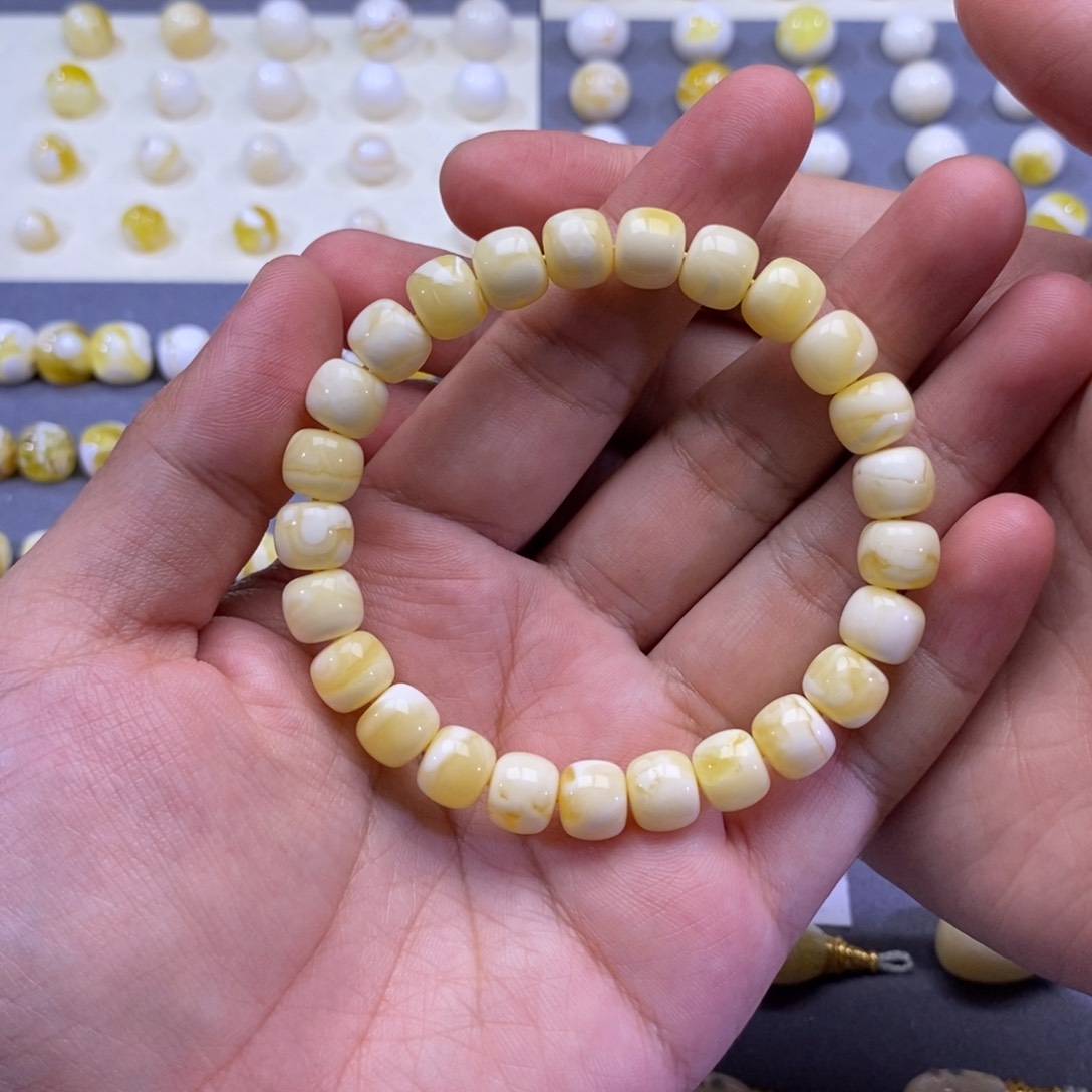 琥珀珠宝奇石未镶嵌9.5mm