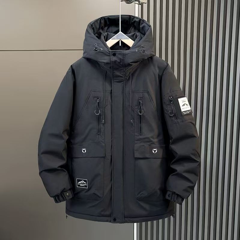 （701-770）男款秋冬夹克羽绒棉服长中短款时尚宽松休闲潮流韩版