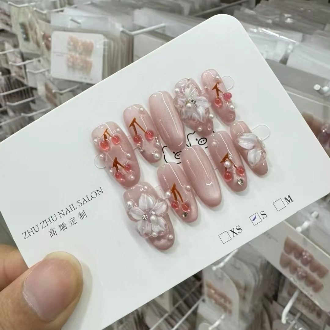 【直播间链接】先扣号再下单备注编码，曾曾纯手工穿戴甲