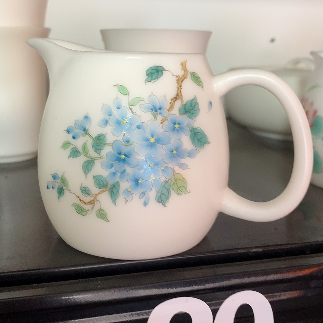 冰种素烧手绘公道杯