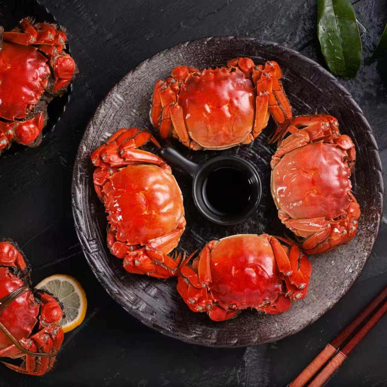 【活蟹现发】江苏精品大闸蟹 公4.5-4.2母3.5-3.2两对半 到手10只