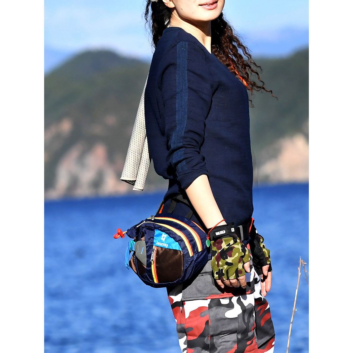 北京森林户外水壶腰包百搭抗撕裂小腰包进口面料纯色花色男式女式