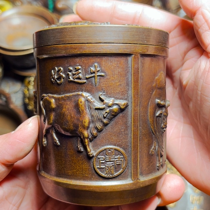 铜器摆件收收藏藏