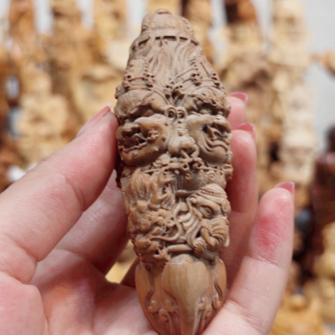 黄杨木黄杨木金刚杵瑕疵