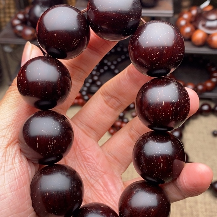 檀香紫檀（小叶紫檀）手串/手链团*2.5泥料