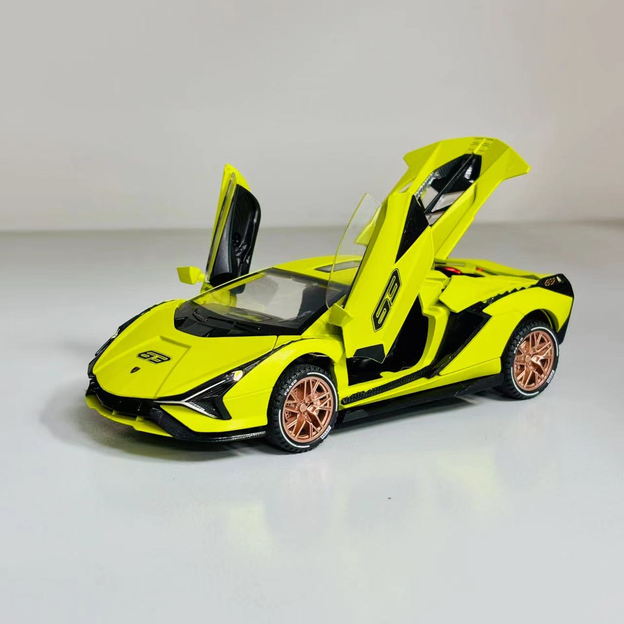 1:32兰博基尼合金声光回力跑车模型四开门