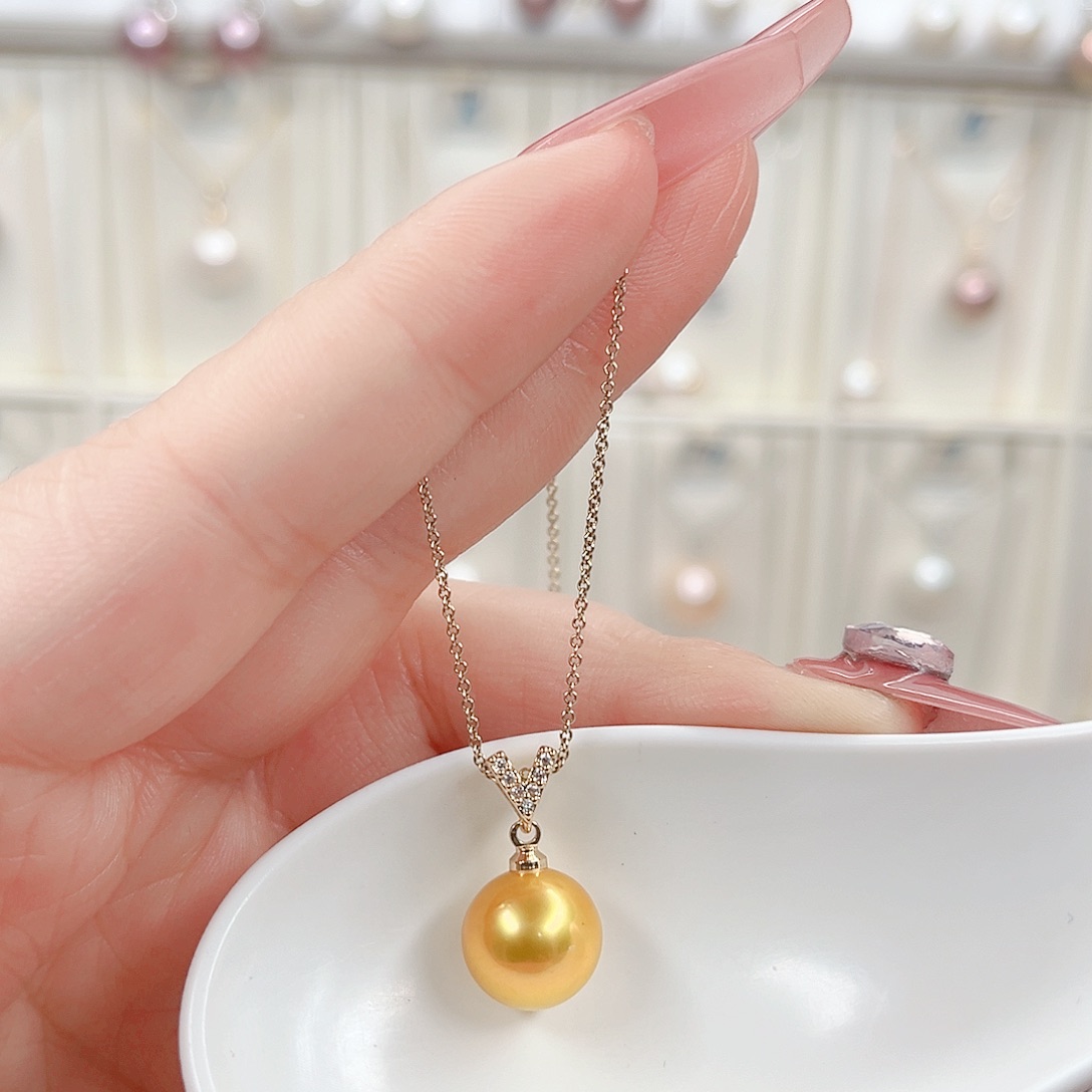 淡水珍珠吊坠(赠链)合金