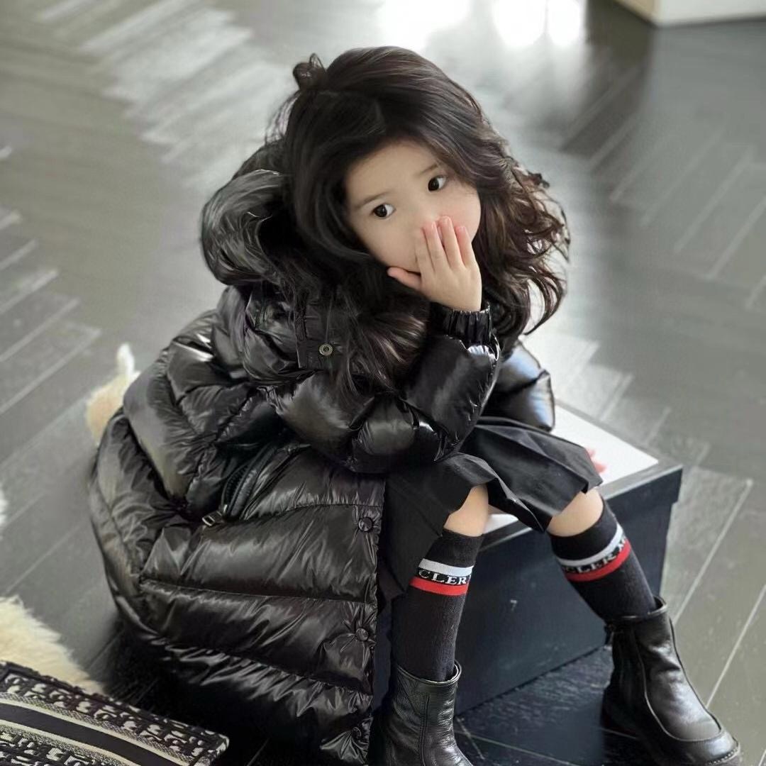 【达】童装连帽鹅绒马甲90白鹅绒