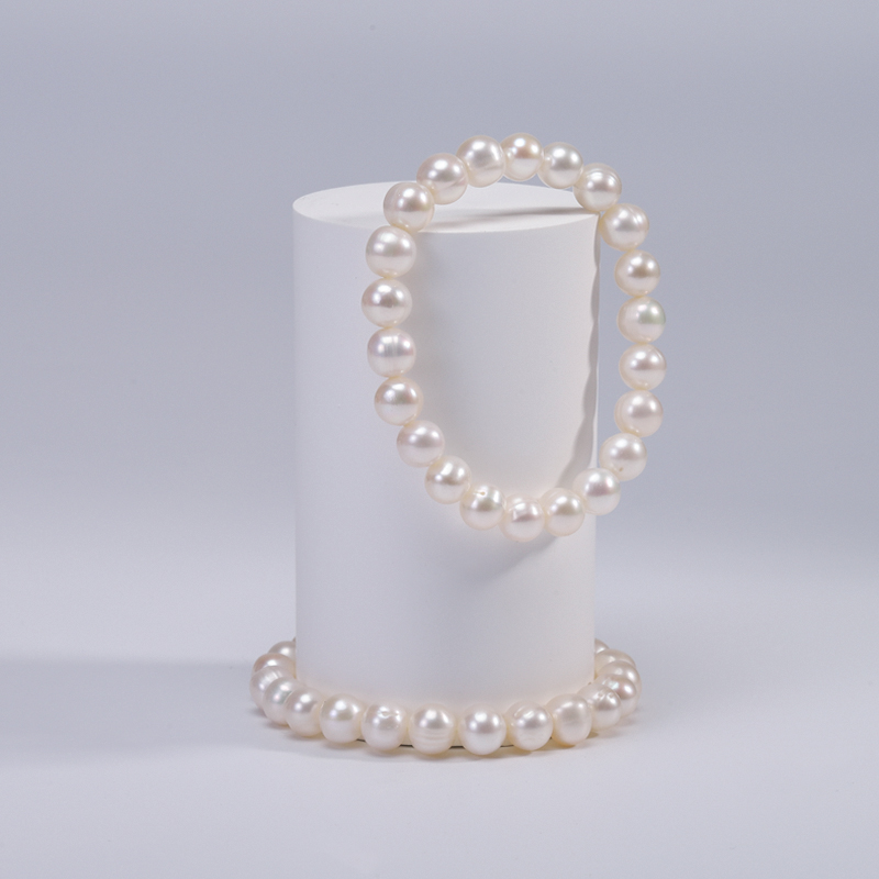 【 天山雪白】淡水无核珍珠 弹力绳仙女手链 (多样发一）