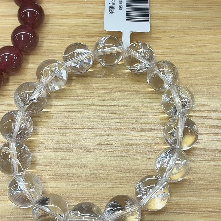 水晶未镶嵌珠宝半成品0011保真卡  左右瑕疵处理