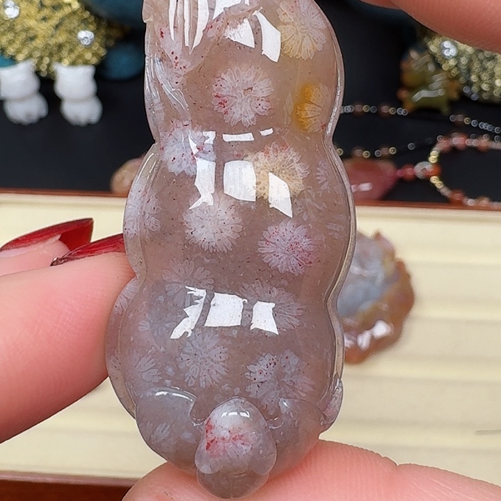 硅化玉手镯合金紫冰花
