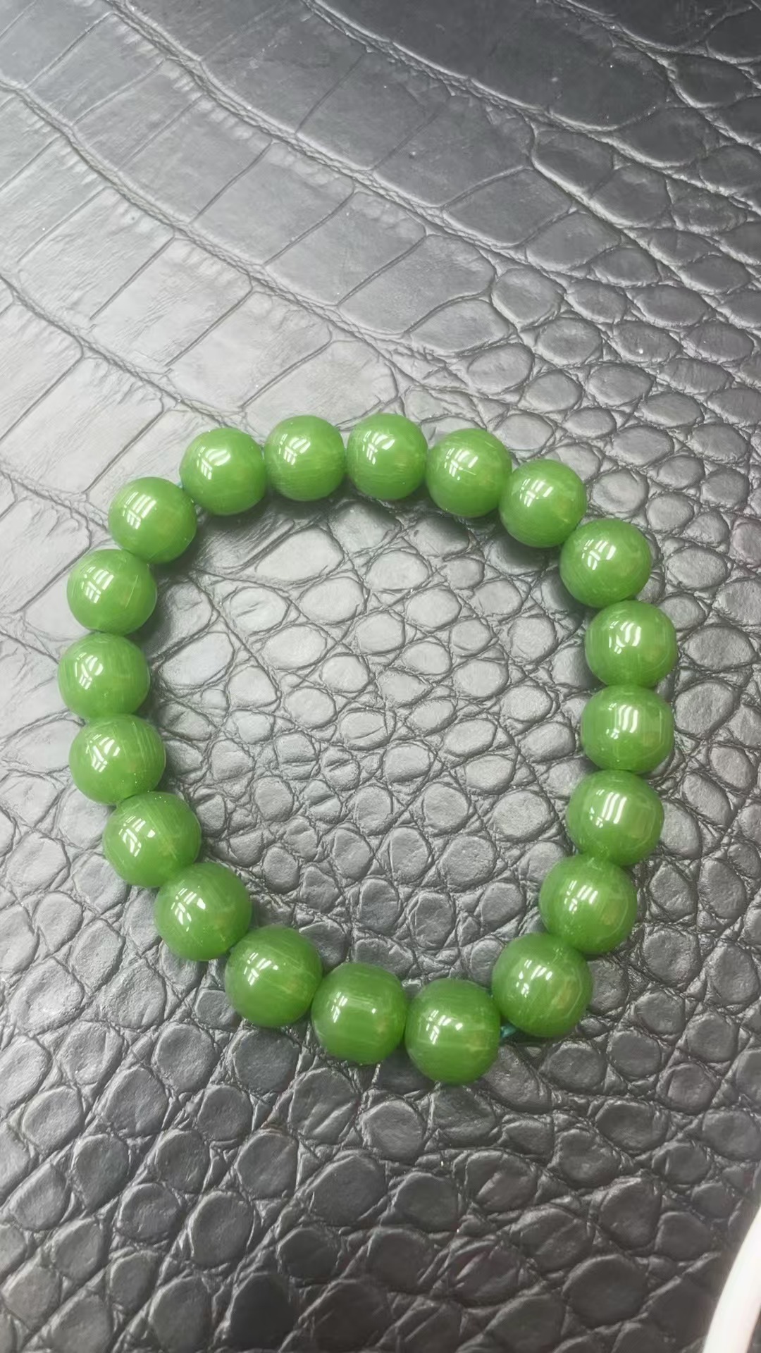 和田玉A144   绿色手链  男女同款 时尚百搭
