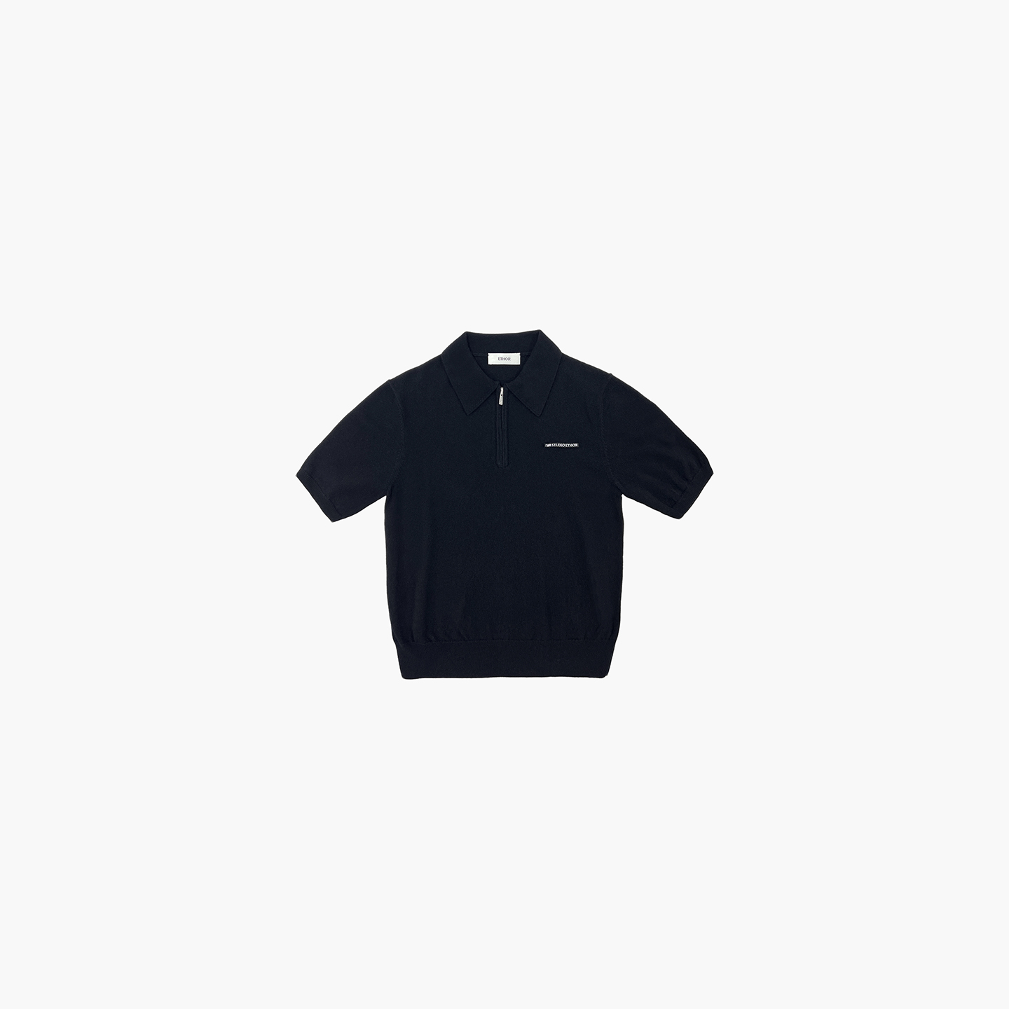 ETHOR 设计师25秋冬休闲羊毛短袖针织Polo毛衣SOLSOL买手店