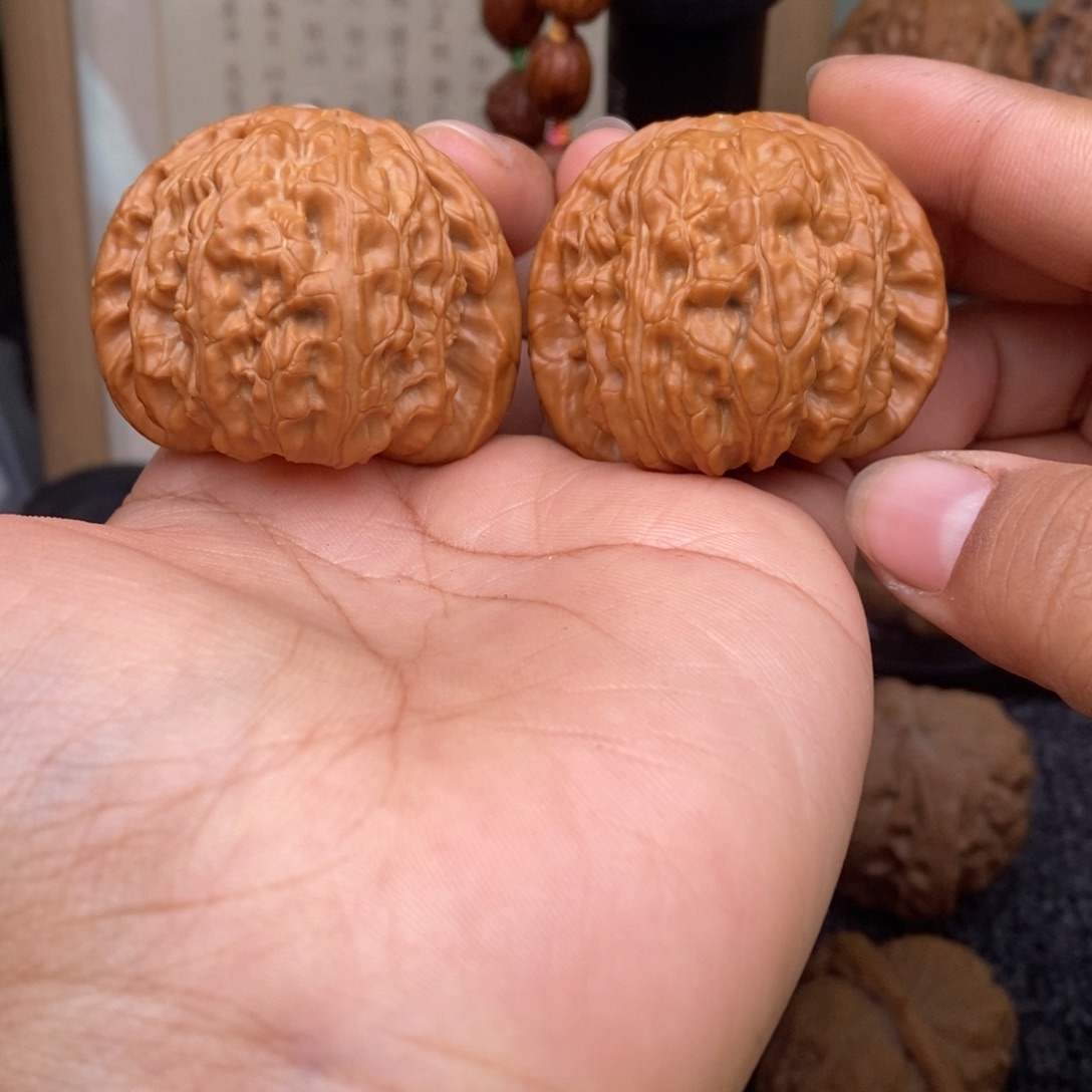 文玩核桃把件43白狮子