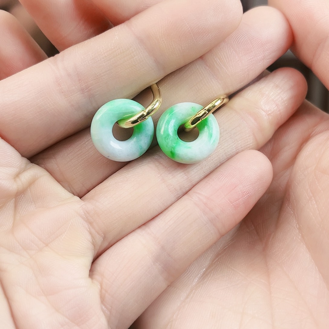 翡翠耳饰未镶嵌耳饰