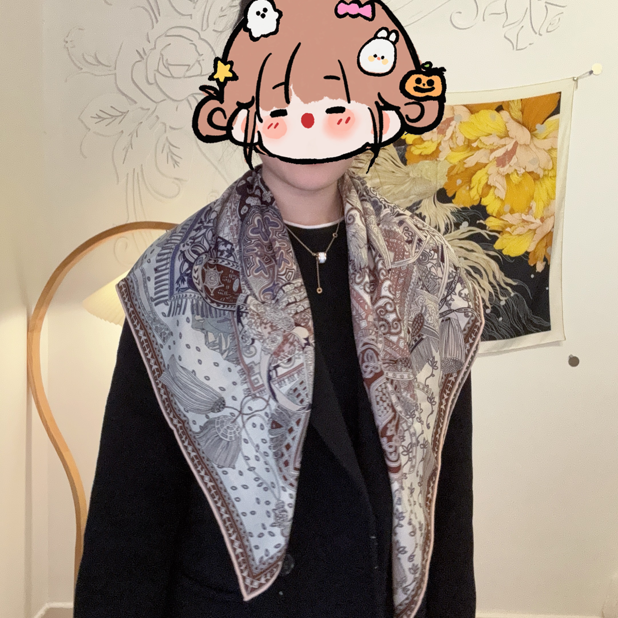 【双面90丝毛】高加索双面百搭精致时尚桑蚕丝羊毛盖毯披肩休闲