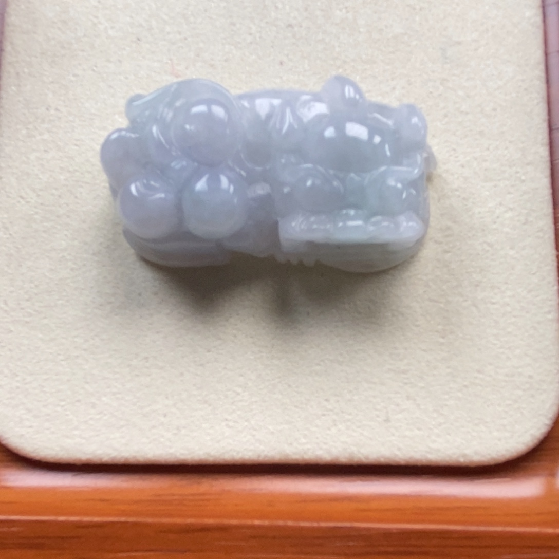 溜***溜颈饰未镶嵌翡翠霸王貔貅