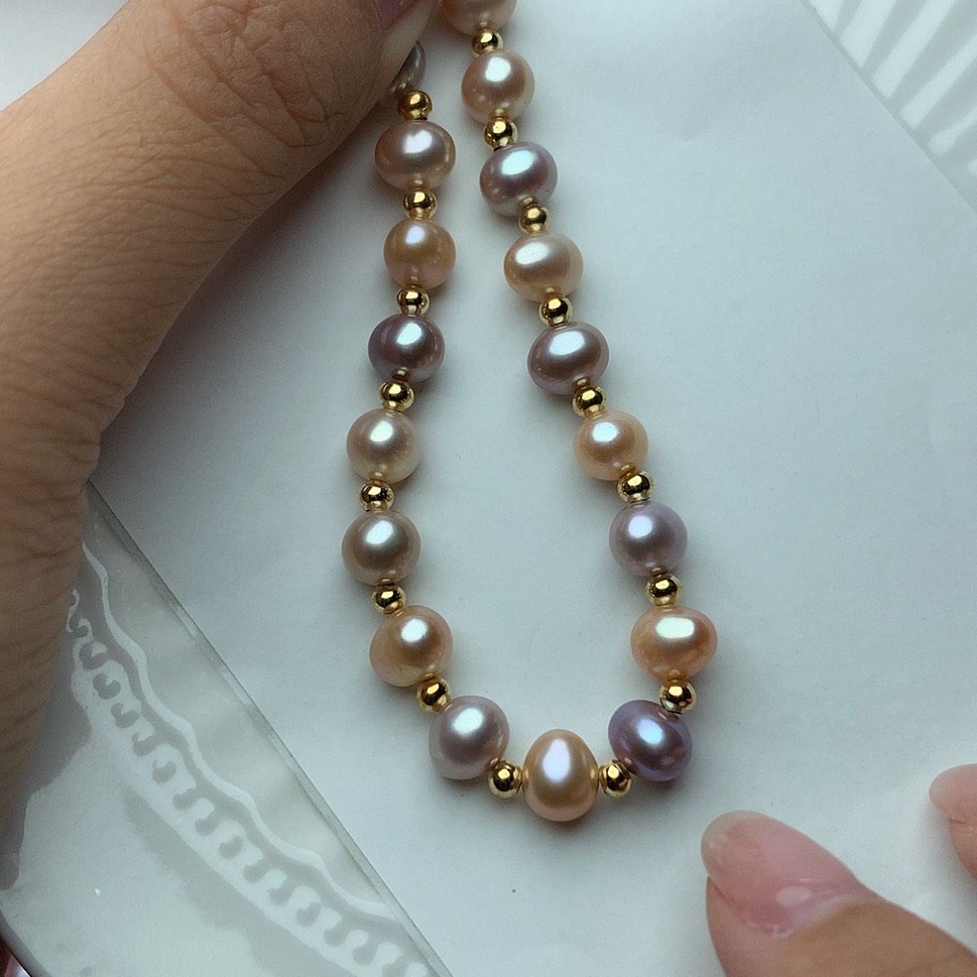 未镶嵌淡水珍珠6-7a51手链