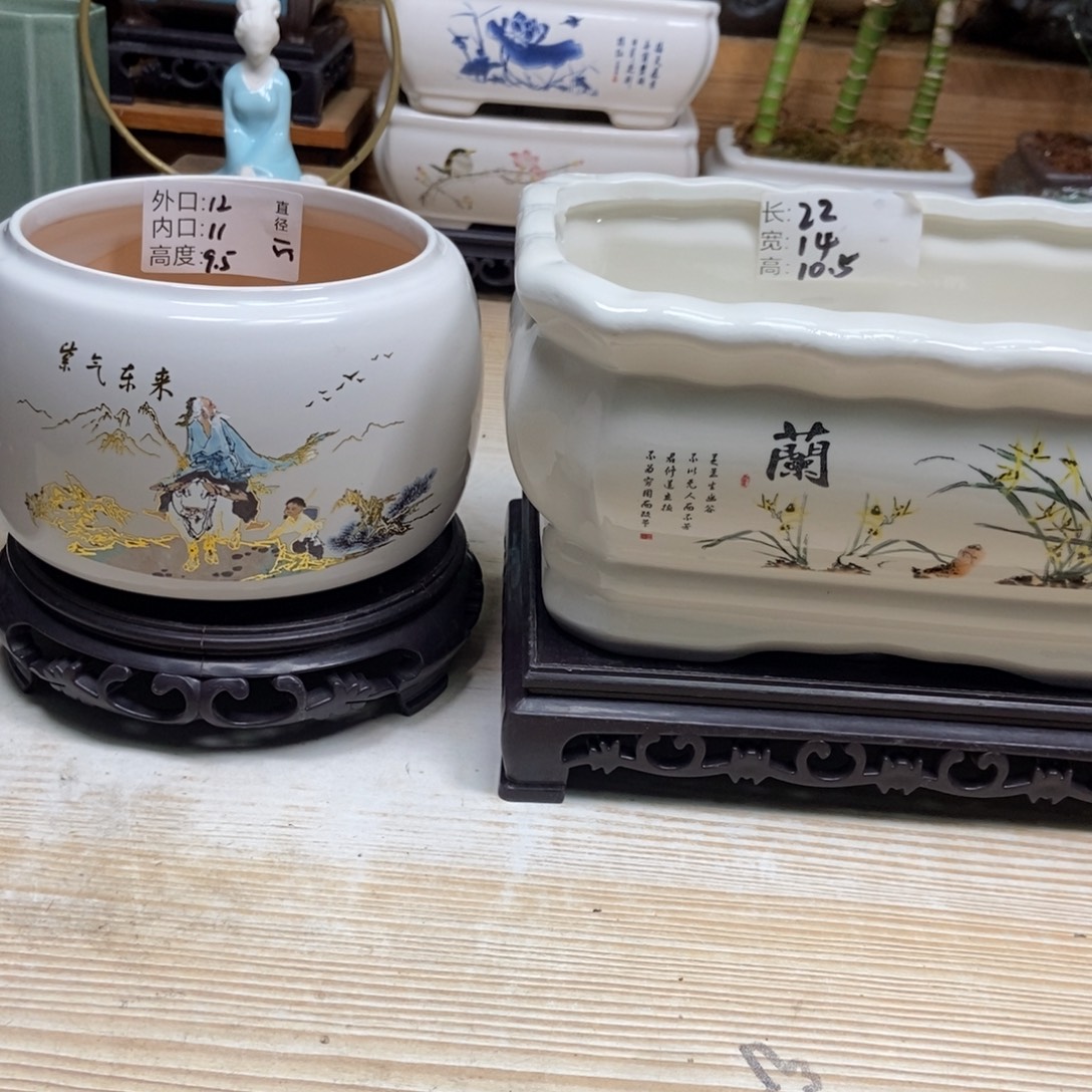 瓷片陶瓷花盆陶瓷艺术
