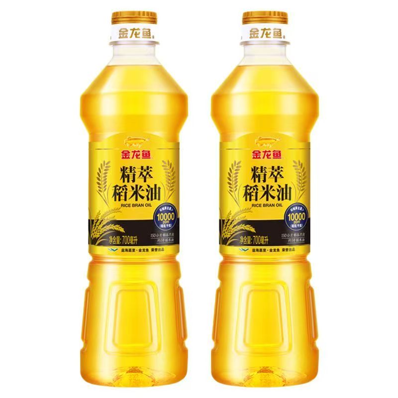 金龙鱼精萃稻米油700ml*2适合家庭炒菜烹饪的植物食用油