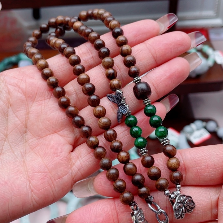 翡翠未镶嵌手链项链