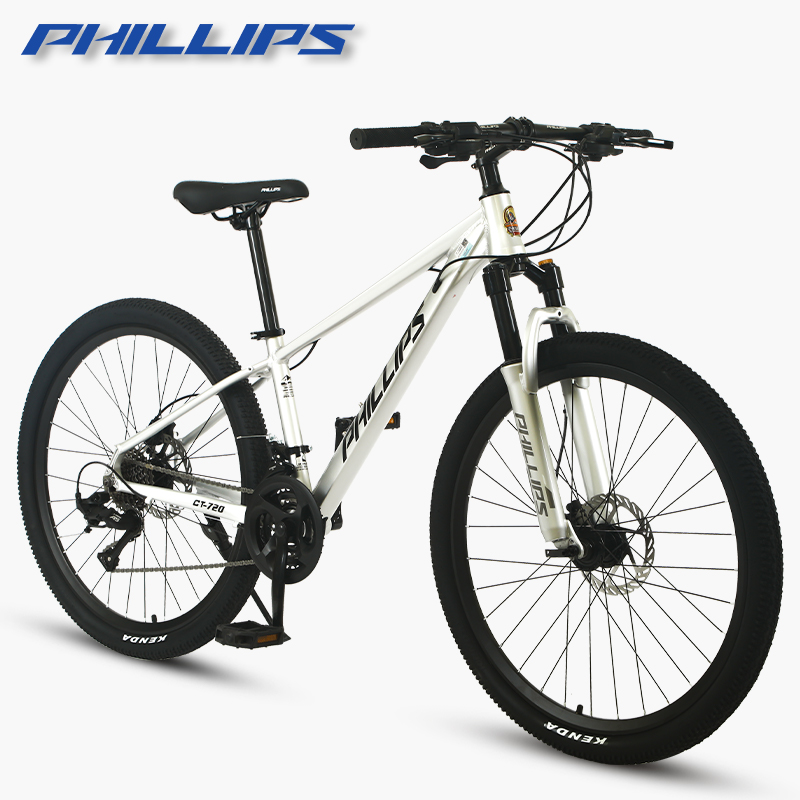 菲利普越野山地变速省力自行车男女成人铝合金升级油碟刹学生单车
