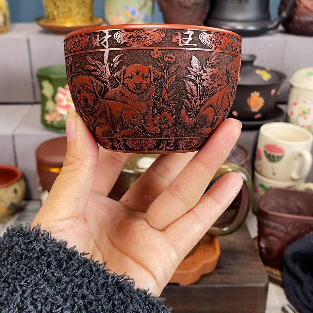 紫砂茶杯紫砂紫砂