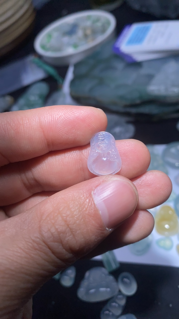 天然缅甸翡翠a货财神