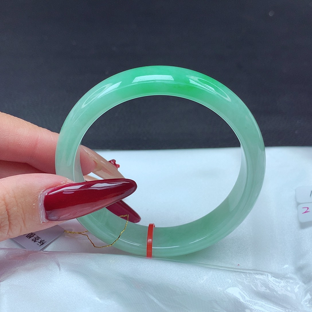 未镶嵌手镯翡翠54圈856