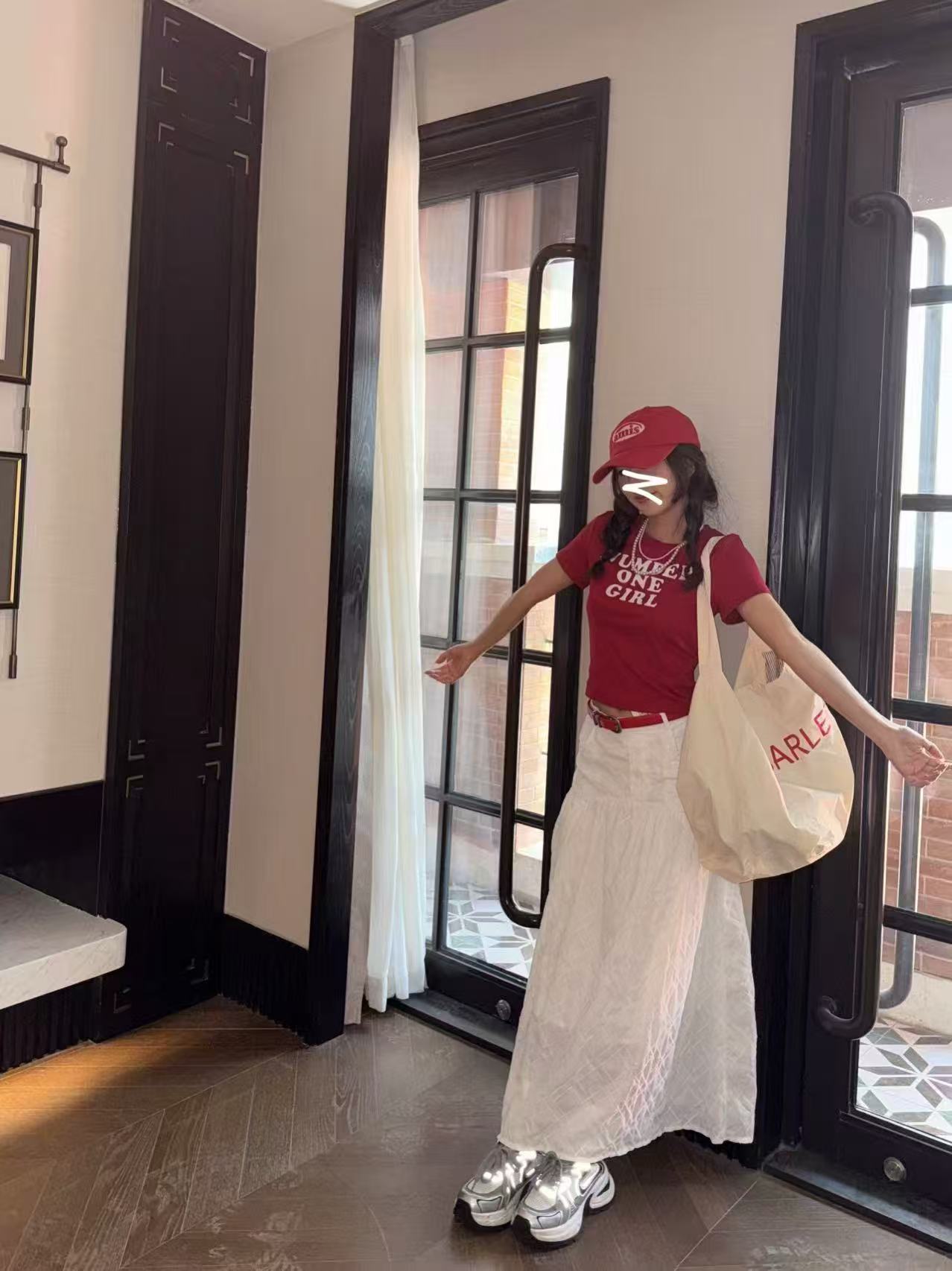 Scarlet Wong防泼水单肩包布包防刮单肩字母托特包韩版简约包包